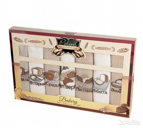 Набор кухонных полотенец хлопок неделька