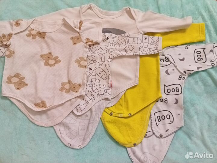 Боди на рост 62 см 5 штук