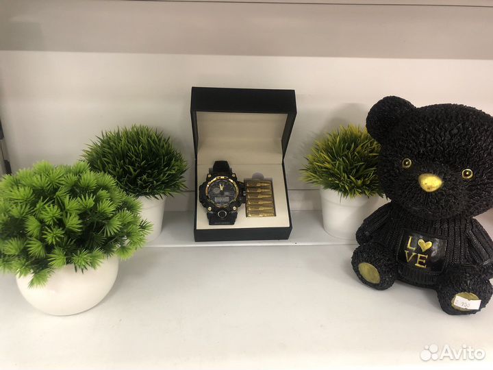 Часы casio g shock + зажигалка, подарочный набор