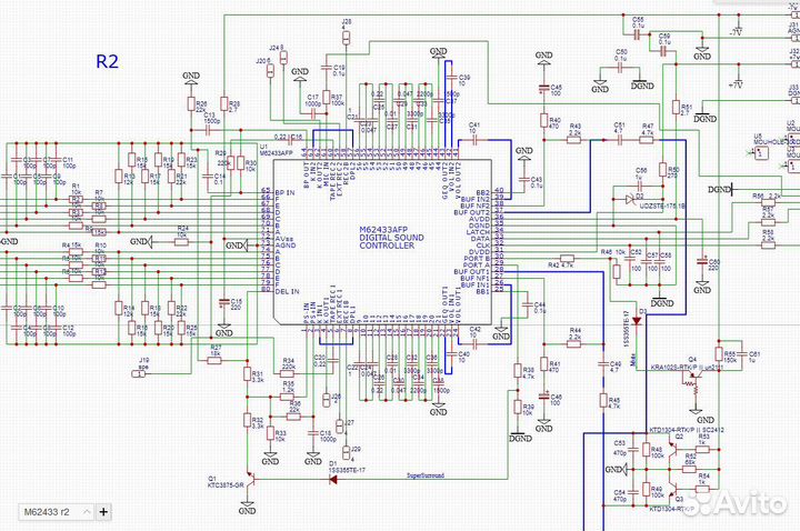 Звуковой контроллер на базе m62433afp