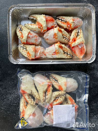 Боевой кулак камчатского краба вареный