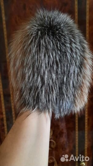 Шапка женская из песца