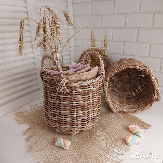 Корзина плетеная для хранения