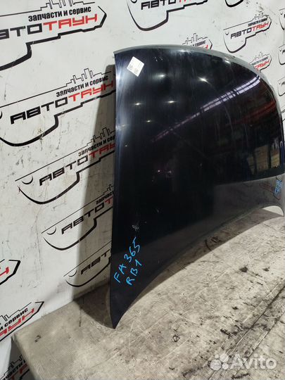 Капот honda odyssey RB1 RB2 60100SFE000ZZ черный, B92P FA365