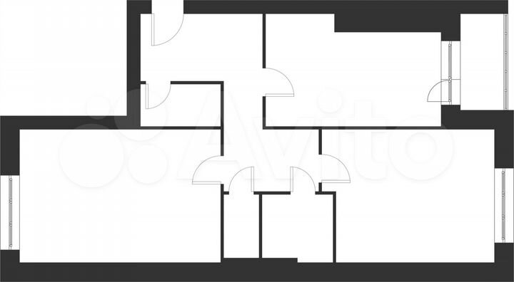2-к. квартира, 77,4 м², 4/5 эт.