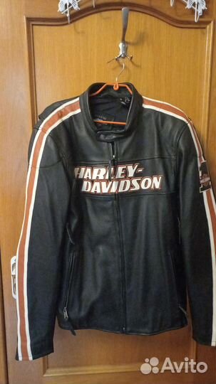 Мотокуртка кожаная мужская 54