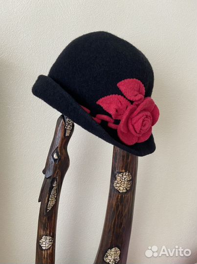 Шляпка из натуральной шерсти (весна, осень)