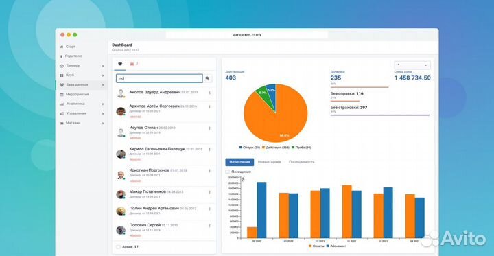 Внедрение Системы управления спортивными клубами
