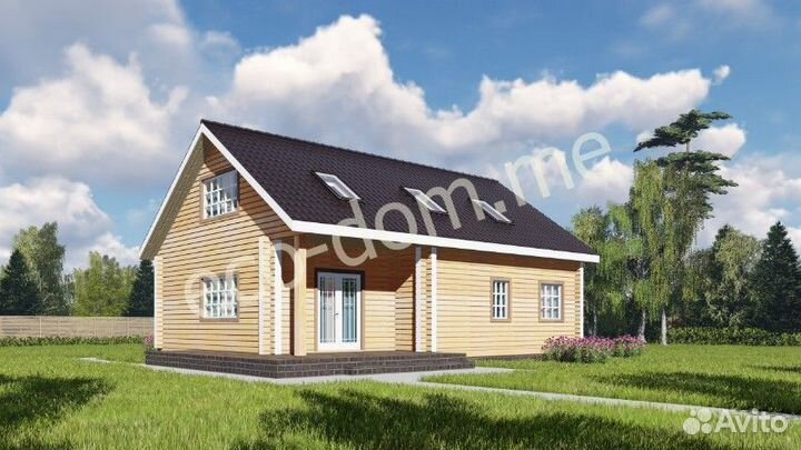 Проект элитного дома из бруса № эд-131