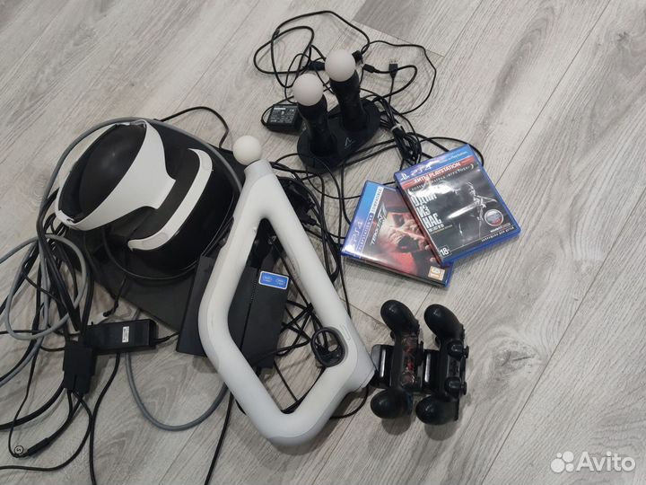 Sony PS4 pro 1tb, vr очки, мувпады. Сони пс4, пс 4