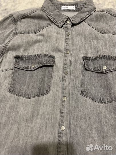 Джинсовая рубашка женская