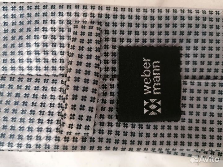 Галстук мужской серый новый широкий