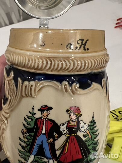 Пивная кружка с крышкой. гдр