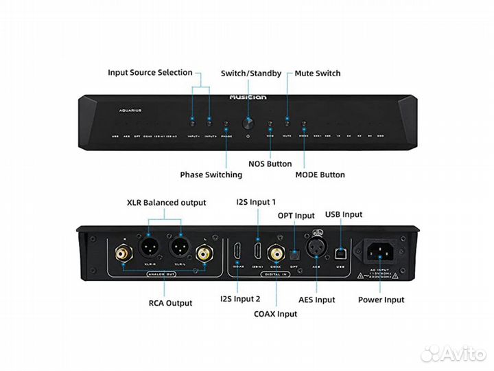 Цап Musician Aquarius silver