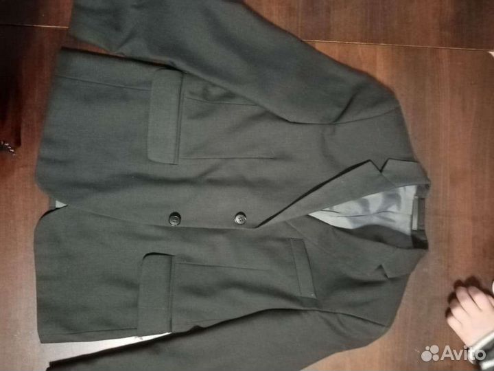 Пиджак серый для мальчика школьный