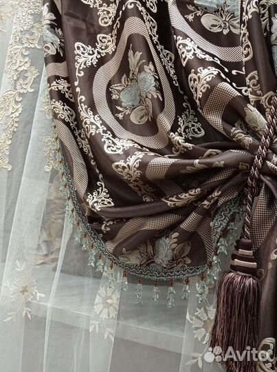 Шторы Франция.плотная шелковистая ткань