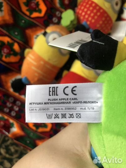 Миньоны мягкие игрушки новые