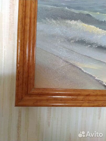 Картина маслом на холсте. Море волнуется