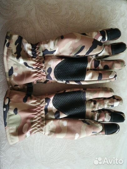 Зимние демисезонные перчатки мультикам