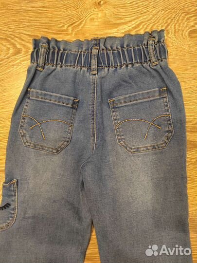 Джинсы для девочки новые 98