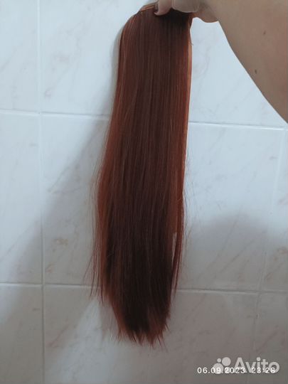 Хвост-шиньон медный