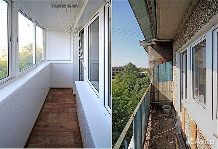 Остекление балконов и лоджий в рассрочку N0953