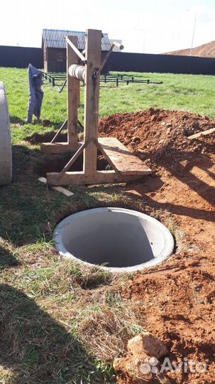 Септик из бетонных колец под ключ