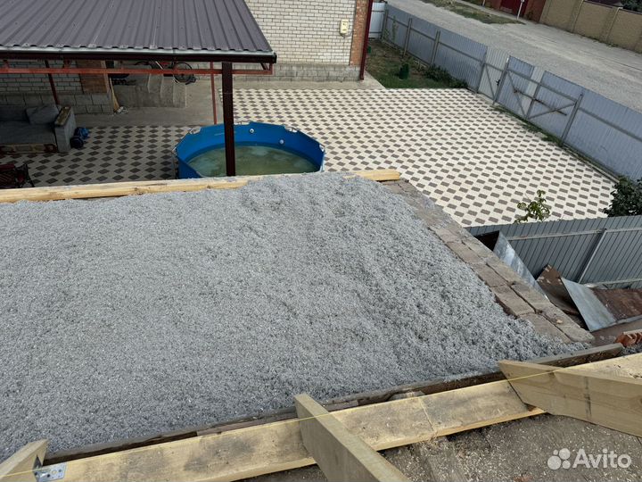 Утепление эковатой чердака