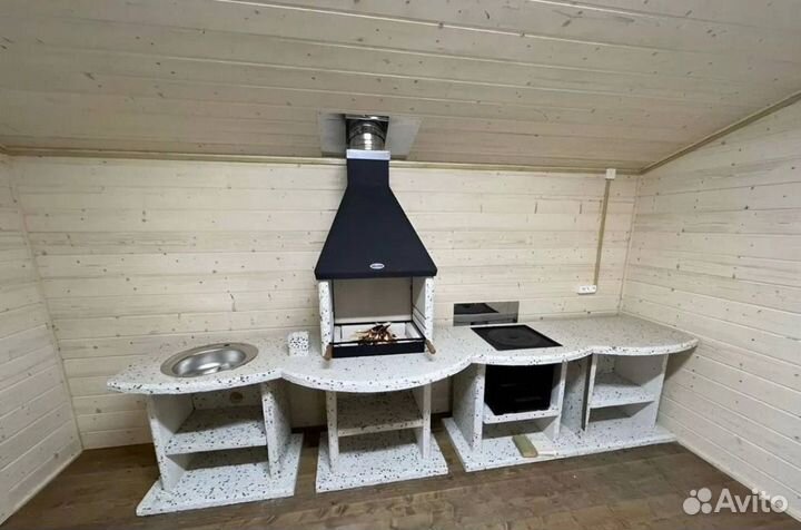 Мангальный комплекс, модульная зона барбекю