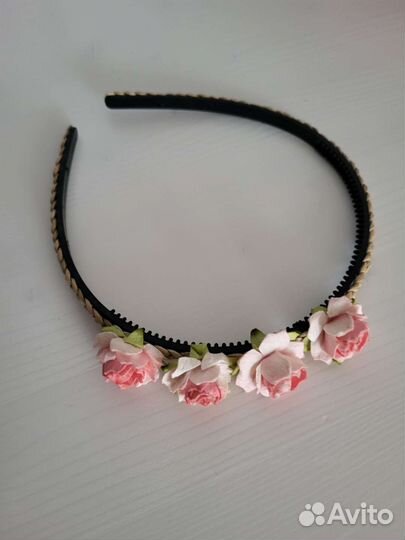 Ободок с цветами