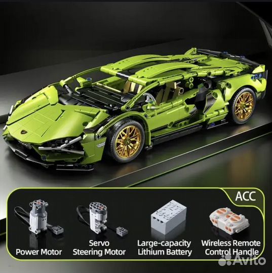 Lego Lamborghini с мотором