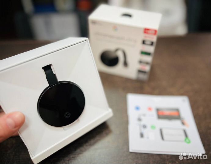 Тв-приставка Google Chromecast Ultra, черный