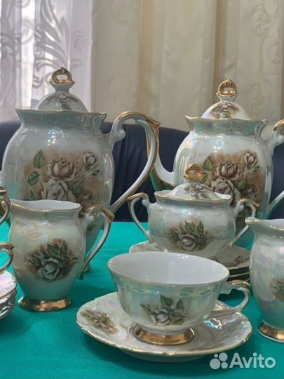 Сервиз кофейный костяной фарфор