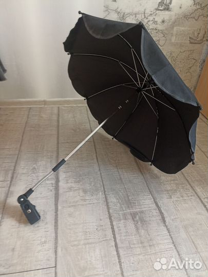 Зонт для коляски универсальный чёрный