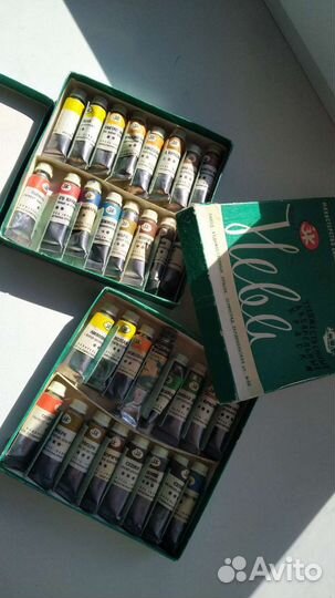 Краски акварельные Нева СССР