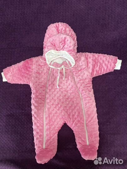 Комплект на выписку для девочки зима