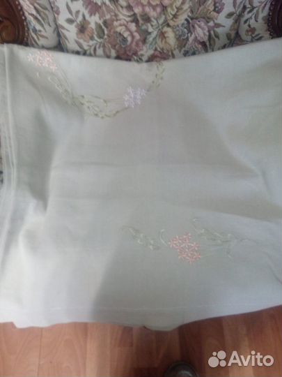 Скатерть+10 салфеток плотный лен Италия