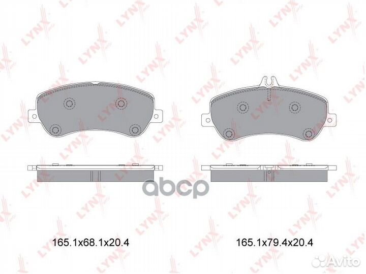 Колодки тормозные дисковые перед BD5354 LYN