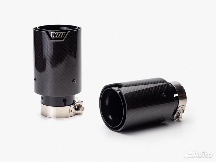 Насадки на глушитель 63мм/93мм Карбон М 2шт