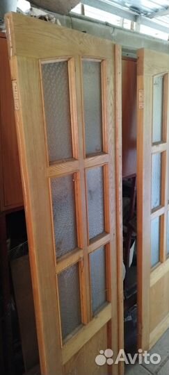 Двери межкомнатные деревянные б/у сосна