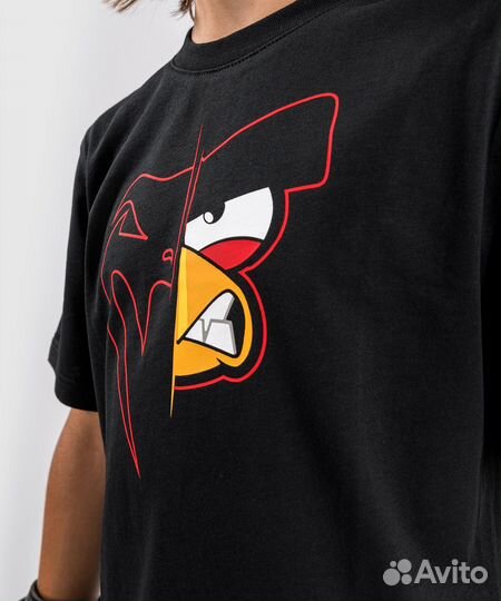 Футболка face angry birds X venum - черный