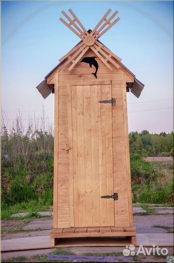 Дачный туалет деревянный HAT118