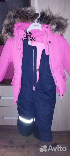 Зимний комбинезон для девочки 98
