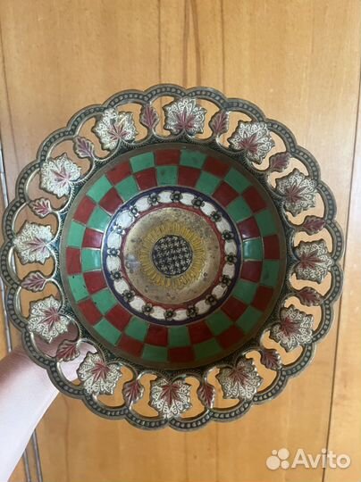 Фруктовница латунь винтаж