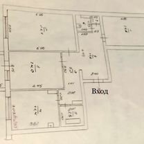 3-к. квартира, 87 м², 2/3 эт.