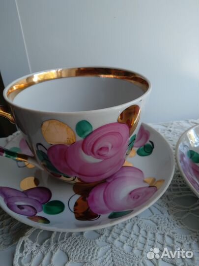 Чашка с блюдцем Дулево