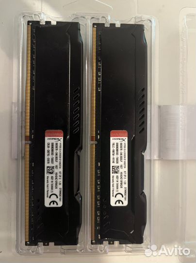 Оперативная память ddr4 2x4 gb hyperx