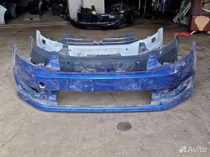 Передний бампер фольцваген поло 2015-2020