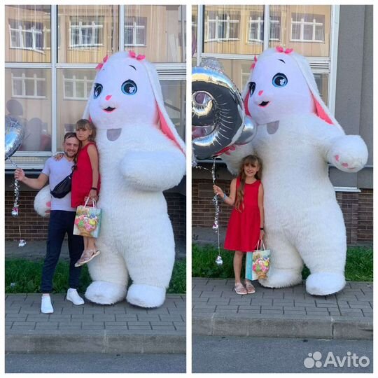 Аниматор. Белый большой Зайка