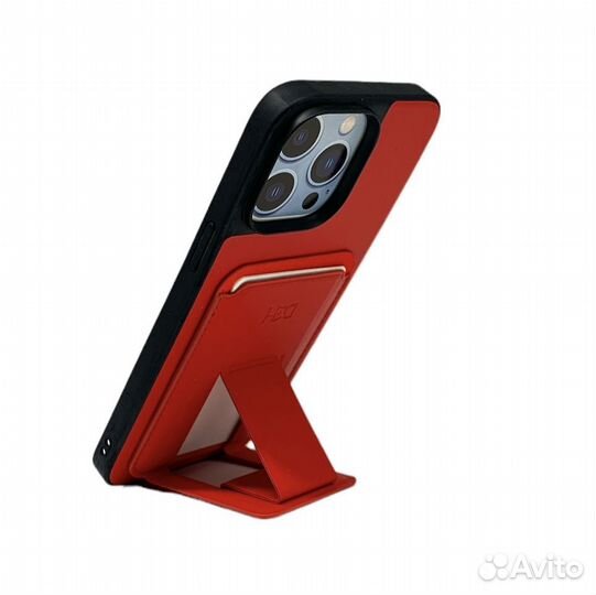 Чехол для iPhone 14 PRO MAX pocket cace+подст крас